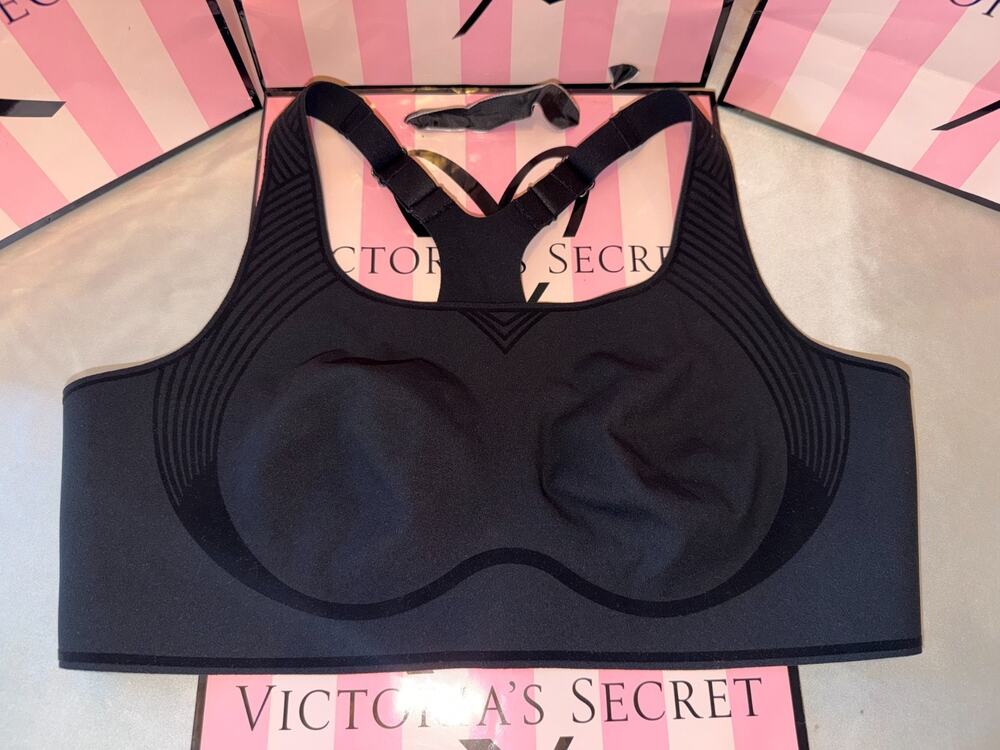 Victorias Secret VSX Sports Bra Sky Wireless Black XL